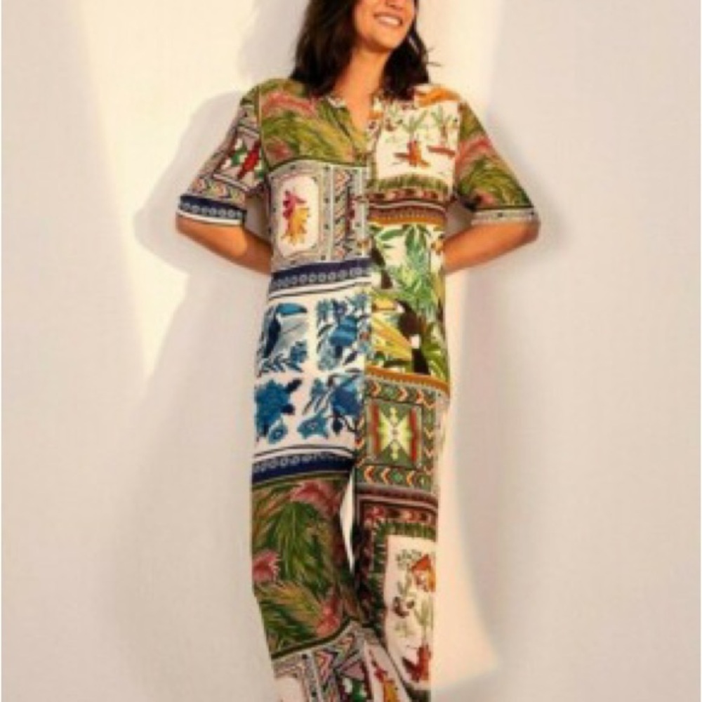 Farm Rio Multicolor Printed Jumpsuit
